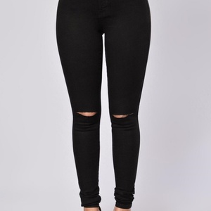 Les dernières tendances en matière de jeans skinny pour femmes à prix réduit, déchirés aux genoux, nouveau design de mode, directement de l'usine - Product Image 2