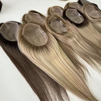 Perruques et Toppers en Cheveux Humains Vierges à Base de Soie pour Femmes, Styles Ondulés et Bouclés, pour Femmes Blanches, Sur Mesure - Fournisseur Alibaba Populaire