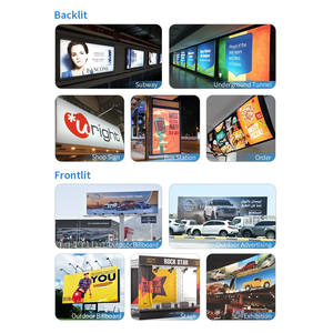 Nhà Máy Giá 13Oz Jf017 440G Frontlit Và <span class=keywords><strong>Backlit</strong></span> PVC Biểu Ngữ Flex Cuộn Cho Ngoài Trời Flex Lona Vải In Ấn Chất Liệu - Product Image 5