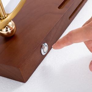 Vecchio stile orologio Hotel luce di ricarica Wireless luci a LED decorazioni per la casa lampada da tavolo orologio lampada da tavolo per la personalizzazione come regalo - Product Image 4