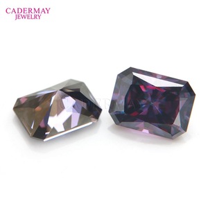 Cadermay Loose Moissanite Oval Purple Synthetic Gemstone For Jewelry Making 0.5ct 3.0ct - Product Image 2