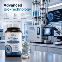 Complexe de champignons liposomales en vrac, marque privée, naturel, pour adultes, supplément bio-actif pour la santé cognitive et le soutien immunitaire