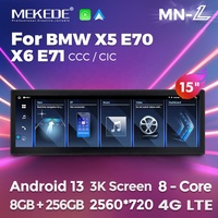 MEKEDE MNX 15 POUCES AUTO Android Autoradios FM DSP Multimédia pour BMW X5 E70 X6 E71 Support DVR TMPS
