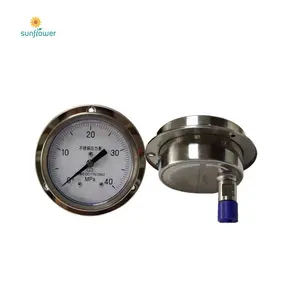 Thermomètre bimétallique de tuyau de la CAHT de cas d'acier inoxydable avec la tige en laiton