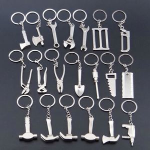 Keychains for <b>Men</b> Car Bag <b>KeyRing</b> Outdoor Combination Tool Portable Mini Utility Pocket Clasp Ruler Hammer Wrench Pliers Shovel - Product Image 1