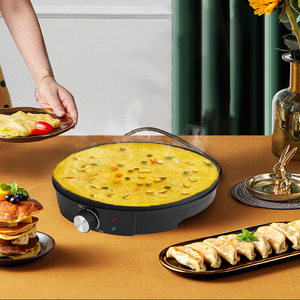 Electric Crepe Maker 30cm Non-Stick <b>PTFE</b> Adjustable Temperature Control Double-Sided Heating For Breakfast Cooking - Product Image 2