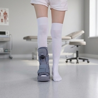 Botte de marche orthopédique à charnière pour la stabilité, avec chambre à air, pour entorse et fracture de la cheville, attelle de marche à air