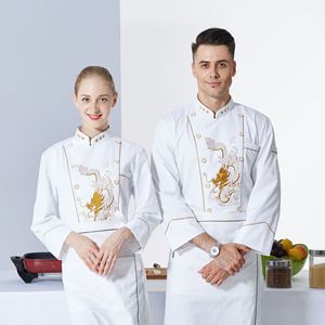 Uniforme <span class=keywords><strong>de</strong></span> <span class=keywords><strong>chef</strong></span> à manches longues brodé avec des vêtements <span class=keywords><strong>de</strong></span> travail d'hiver <span class=keywords><strong>de</strong></span> dragons pour la <span class=keywords><strong>veste</strong></span> <span class=keywords><strong>de</strong></span> <span class=keywords><strong>chef</strong></span> <span class=keywords><strong>de</strong></span> tête <span class=keywords><strong>de</strong></span> cuisines d'hôtel - Product Image 5