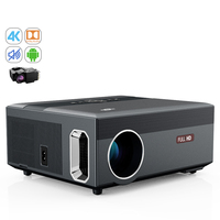 Projecteur vidéo LED LCD intelligent WiFi Android 4K Cinema éducatif portable 1650ANSI avec double haut-parleur, fabriqué par CAIWEI Factory OEM
