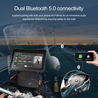 Zmecar Anti-vol pour GPS de moto 7 pouces, navigation, IP67 étanche, résistant à la chaleur, écran tactile, système d'exploitation Linux / WiFi