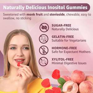 Oem 10-in-1 myo d-chiro inositol צמחוני אומגה 3 ויטמין <span class=keywords><strong>b12</strong></span> גומות העיכול ללא סוכר & תמיכה חיסונית מבוגרים - Product Image 6