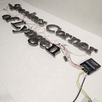 Letras de Metal LED 3D personalizadas, letrero retroiluminado RGB para pared de oficina, letras para publicidad