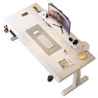 Bureau assis-debout électrique à double moteur large et réglable en hauteur pour la maison, le bureau et le gaming, disponible en gros