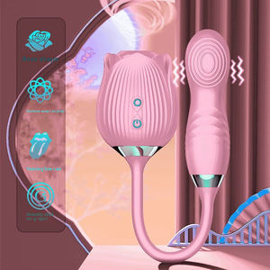 Sıcak satış 2-in-1 <span class=keywords><strong>g</strong></span>ül emme vibratör <span class=keywords><strong>G</strong></span> <span class=keywords><strong>Spot</strong></span> klitoral stimülatör kadın kadın mastürbasyon Flap seks oyuncakları - Product Image 5