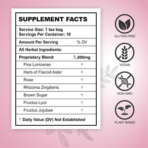 Thé bio frais contre les fibromes pour femmes, remède naturel à base de plantes pour la santé utérine, 5g*10 sachets de thé, vente en gros - Product Image 2