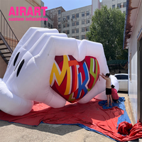 Cœur gonflable de qualité commerciale, ballon cœur gonflable personnalisé avec logo imprimé pour la publicité et les expositions