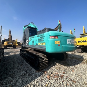 Excavatrices sur chenilles hydrauliques d'occasion Kobelco SK350 d'origine, 35 tonnes, SK350D Kobelco 350, grandes excavatrices d'occasion - Product Image 2