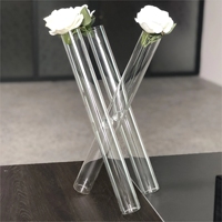 3 Verre Conjoint Tube à Essai Vase à Fleurs Centre de Table Cylindre Support à Fleurs Vase Décoration de Mariage Centres de Table