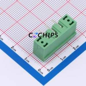 DB2ERM-5.0-3P-GN Plug-in Terminal Block Through hole,P=5mm Connector Board-to-Board / Socket - Closed Screw Fixing 1x3P 5mm - Product Image 2