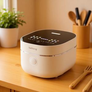 Olla Arrocera de Titanio Puro Beicong Ih de 4L, Eléctrica Inteligente con Función de Reserva, Forma Cilíndrica Blanca - Product Image 2