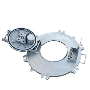 Couvercle de manhole antidéflagrant à six griffes à ouverture rapide en acier inoxydable 304 DN500 avec bride, utilisé pour les véhicules chimiques - Product Image 1