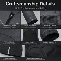 Conjunto de Ciclismo para Hombre de Fábrica: Maillot con Cremallera Completa y Culotte Acolchado con 3 Bolsillos Traseros, Ropa de Equipo Personalizada, Suministro OEM