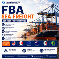 Transitaire international fiable Chine États-Unis Canada Europe Australie Mexique Brésil (DDP FBA) Conteneur sec 40/45HQ Capacité