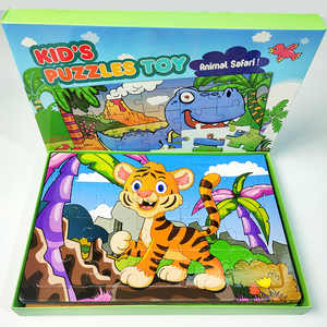 2025 New Arrival bán buôn nhà sản xuất tùy chỉnh trẻ em động vật Quái Vật tấn công trẻ em giáo dục đồ chơi ghép hình câu đố trò chơi - Product Image 4
