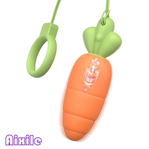 Bullet Vibrator Niedlicher Karotten-Mini-Vibrator mit Zugring für G-Punkt, Brustwarzen und Klitoris-Stimulation Sexspielzeug für Paare und Masturbation - Product Image 1