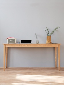 Solid Ash Wood Rectangular Student Computer <b>Desk</b> Minimalist Modern Bedroom Home Use - Product Image 1