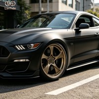 Jantes personnalisées en bronze forgé à cinq branches 21x9.5J pour Audi E-tron GT 5x130 ET54 CB71.6 pour modèles de berlines sportives