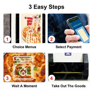 屋内商用スマート自己加熱冷凍ホットフードピザ自動販売機全自動 - Product Image 5