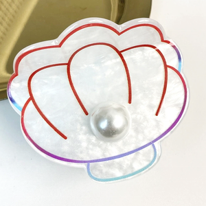 Nouvelles pinces à cheveux en acétate nacré 2026, inspirées de l'océan, mignonnes, pour la mode quotidienne, accessoires pour cheveux arrière pour femmes - Product Image 3