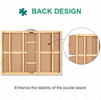 Table de puzzle portable avec pieds réglables, plateau en bois pour puzzle avec 4 tiroirs et couvercle, cadeau d'anniversaire pour maman, 1500 pièces
