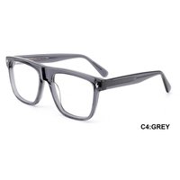 Lunettes de couleur transparentes à la mode avec montures de lunettes optiques en acétate
