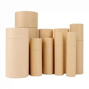 Tubos de Papel Kraft Cilíndricos para Envasado, Tubos de Papel Biodegradables para Envasado de Cosméticos - Product Image 5