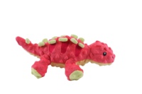 Jouet en peluche pour chien dinosaure couineur en tissu recyclé, jouet à mâcher pour animaux de compagnie avec couineur BB et papier froissé, jouet interactif pour chiot pour le nettoyage des dents