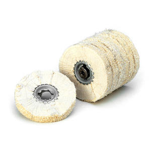 Disques de polissage Fervi en sisal et coton 100 mm pour ponçage du métal et du bois - Product Image 1
