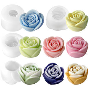 Molde de silicona 2026 para velas de aromaterapia con aroma a rosas, flores, jabón hecho a mano, fabricación de aromaterapia, yeso DIY, grado alimenticio - Product Image 5
