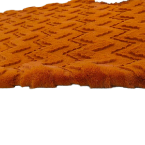 Patrón de relámpago 3D Jacquard Faux Rabbit Fur Alfombra hecha a mano Diamante Poliéster Estilo moderno Alfombra de área Alfombra personalizada para uso doméstico - Product Image 5