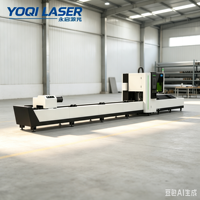 Machine de découpe laser à fibre CNC à double mandrin YOQI Q3-24 pour tubes ronds et carrés en acier et acier inoxydable