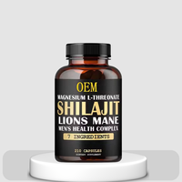 Private Brand Shilajit Capsules with Mushrooms 7 in One Men's Health <strong>Supplement</strong> Lion's Mane Maca Powder Male <strong>Best</strong> Booster