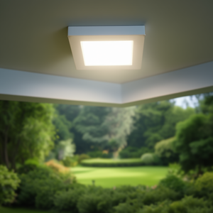 Pannello LED da Soffitto Quadrato 20W con Finitura Bianca - Product Image 3