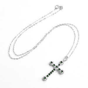 प्राकृतिक जैडे जेड पेलेंट ग्रीन क्रॉस-925 सिल्वर यूनिसेक्स महिलाओं के गहने फैशन धर्म मूल डिजाइन d629 - Product Image 3