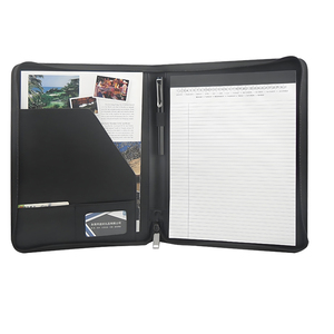 Carpeta de cuero A4 ejecutivo con logotipo personalizado, portafolios para oficina, PU, documentos comerciales, carpeta de archivos, Organizador - Product Image 2