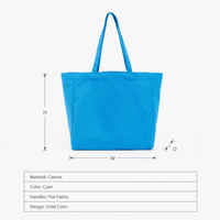 Bolsa de Lona Resistente con Base Reforzada y Refuerzos Laterales, Bolsa de Compras de Lona de Algodón Expandible para Uso Diario