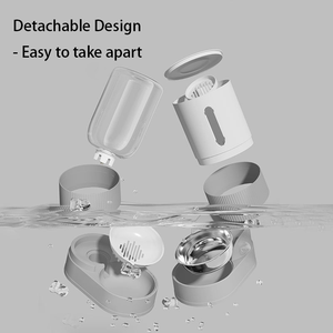 대용량 내구성 휴대용 PP 애완 동물 슬로우 피더 물병 및 그릇 개와 고양이를 위해 청소하기 쉬운 사이펀 시스템 - Product Image 6