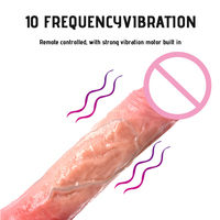 3,9CM*22,5CM Teleskopischer Rotierender Vibrations-Heizender Flüssigsilikon Sex-Vibrator Künstlicher Penis