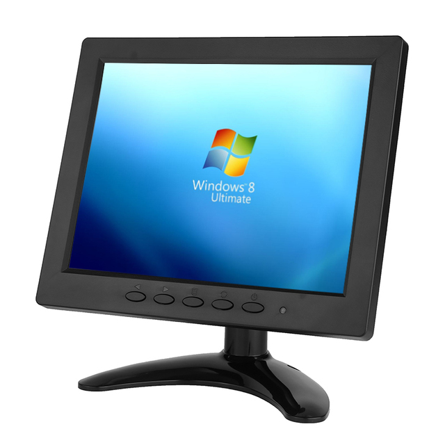 Small Size Ips 8 Inch Tft Mini Cctv Lcd Monitor