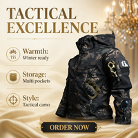 Ensemble veste et pantalon d'hiver imperméable en softshell polaire à capuche, taille plus 5XL 6XL, tenue tactique, uniforme d'équipe